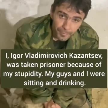 A Russian soldier tells the story of how he got captured