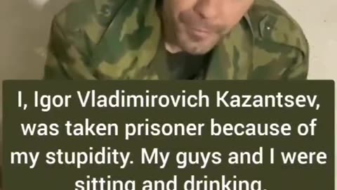 A Russian soldier tells the story of how he got captured