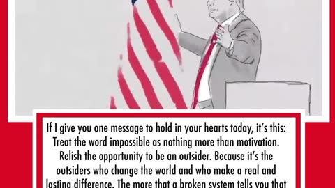 “If I give you one message to hold in your hearts today…”