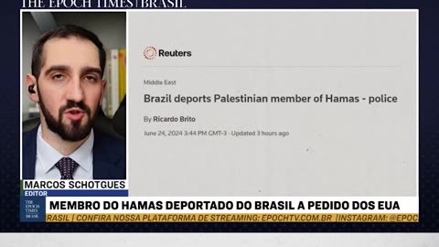 Membro do Hamas é deportado do Brasil a pedido dos Estados Unidos