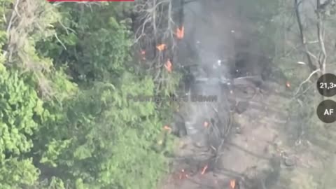 Ukrainian Vehicle Gets Obliterated by a Mine