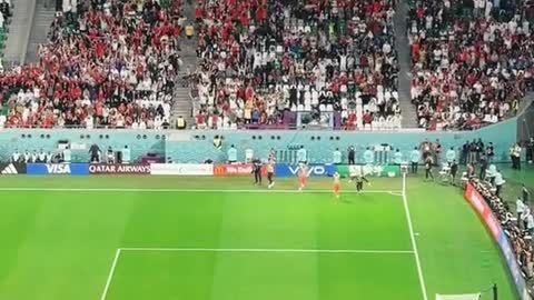 the iconic moment when South Korea scored the victory over. Portugal at Qatar World Cup