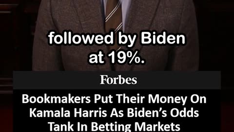 Bookmakers Put Their Money On Kamala Harris Over Biden In Betting Markets