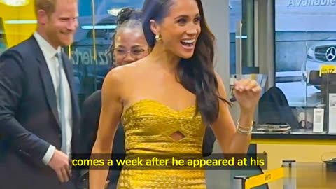 Meghan Markle Is Glittering in Gold During Red Carpet Date Night With Prince Harry After Coronation