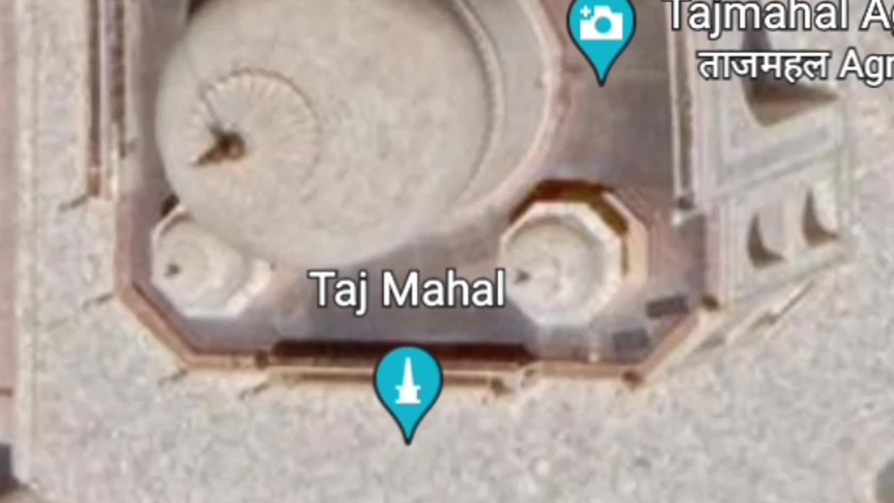 Seventh wonder of the world Taj Mahal satellite view of India must see once please follow