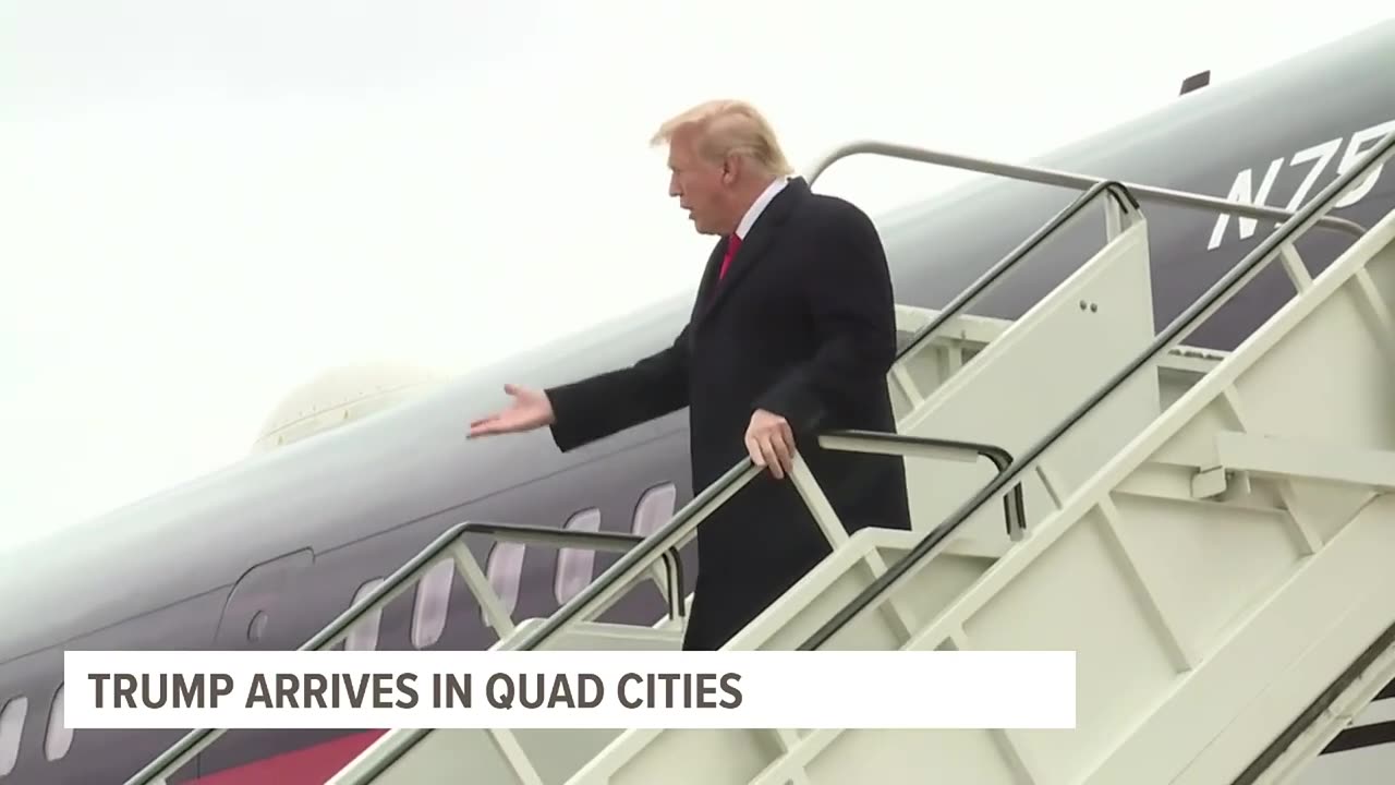 Trump Lands In Moline, Answer Questions From News 8