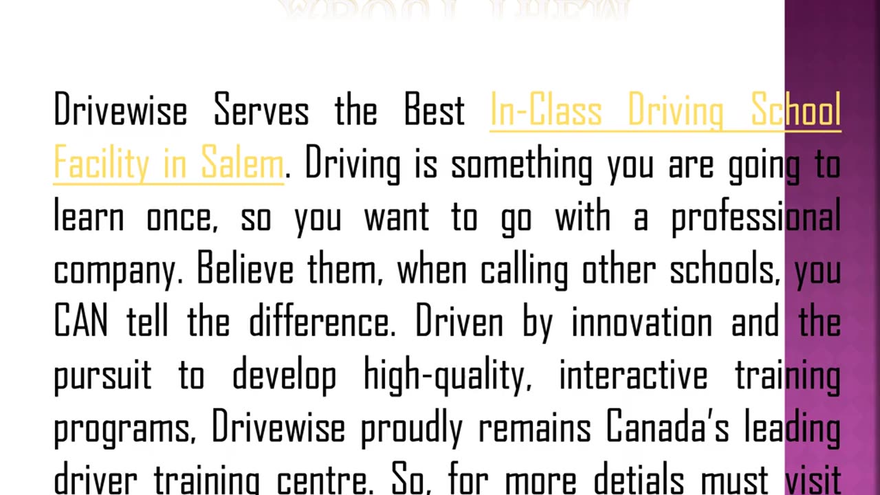 One of the Best Drivers Ed Classes in Salem