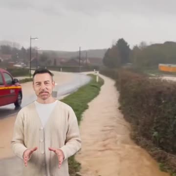 Мajor flooding in northwestern France 10.11.2023