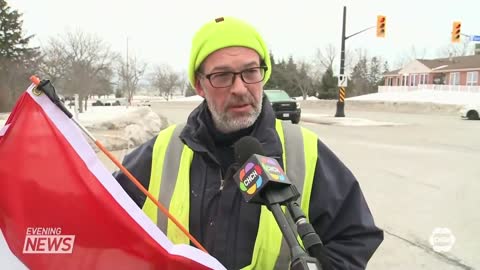 'Freedom Convoy' arrives in Fort Erie