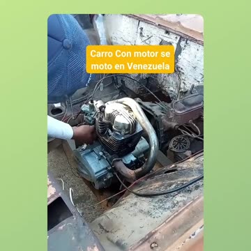 Car with a motorcycle engine in Socialist Venezuela