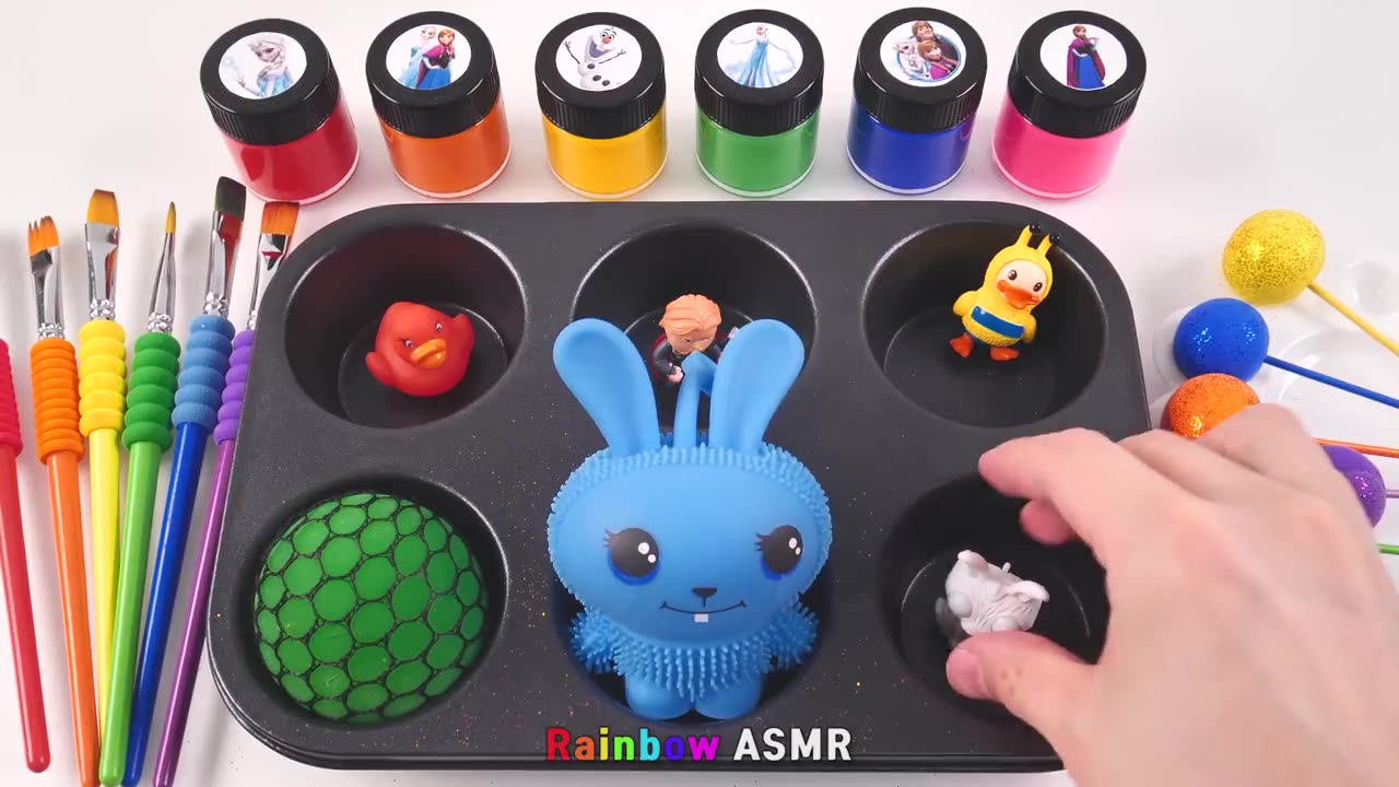 Cartoon Show l How to make Rainbow Lollipop Candy and lossy BalGls into Playdoh Cutting ASMR