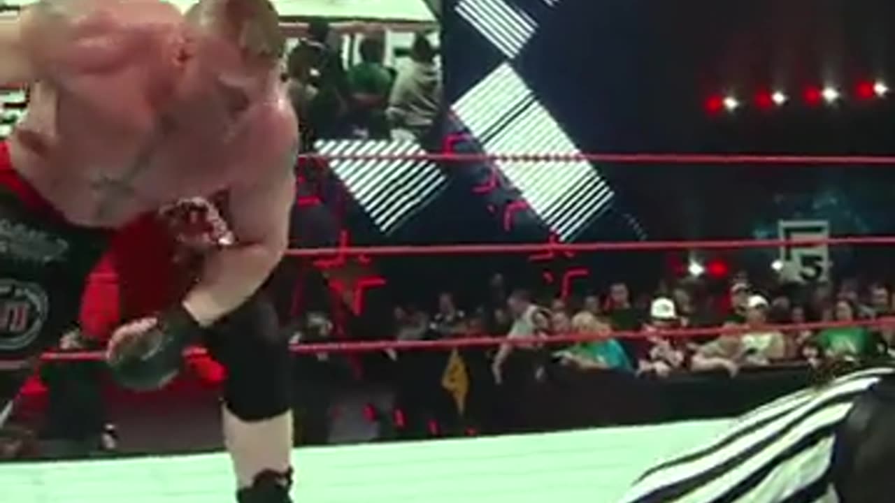 Brock Lesnar tied John cena legs with chain in Extreme rules match in