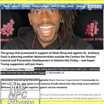 Nicki Minaj Fans Invite Trump Supporters To Join Rally Against Vaccine Mandates 🟠⚪🟣The NPC Show