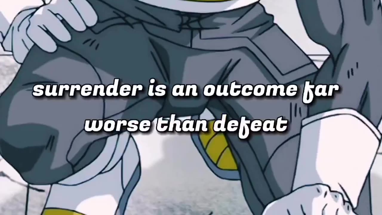 PRINCE VEGETA giving Advice to Fellow Sayian
