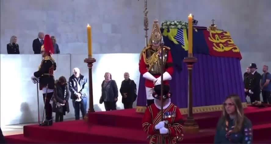 President and First Lady Visiting Westminster Hall