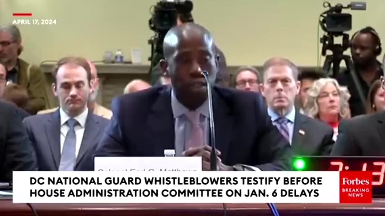 Col. Earl Matthews - Accuses Officers Of Lying To Congress About National Guard On Jan. 6th