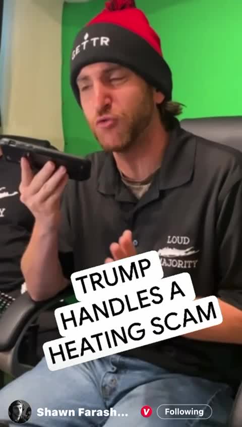 Trump handles a Heating Scam