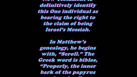 The Book of Matthew 1:1 - Daily Bible Verse Commentary