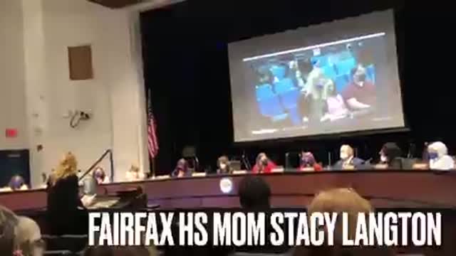 Fairfax County School Board, VA, (9/23/21), mother - Stacy Langton (pedophilia in library books)