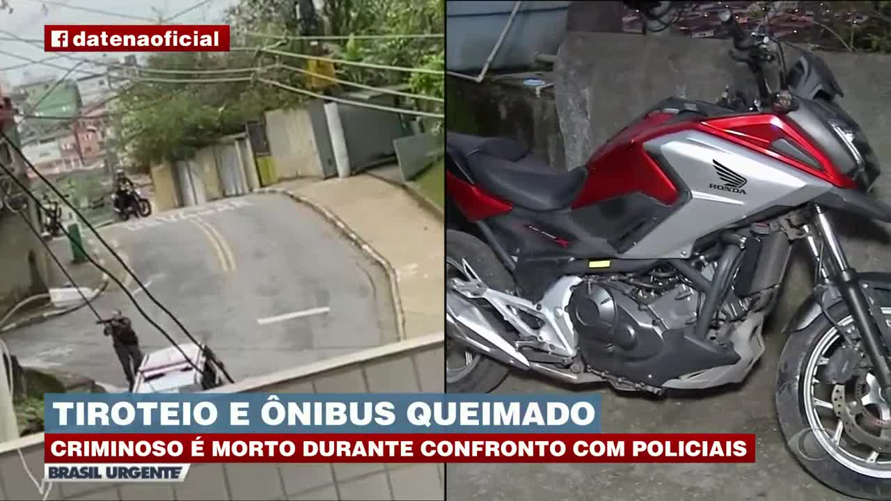 Tiroteio intenso e bandido morto