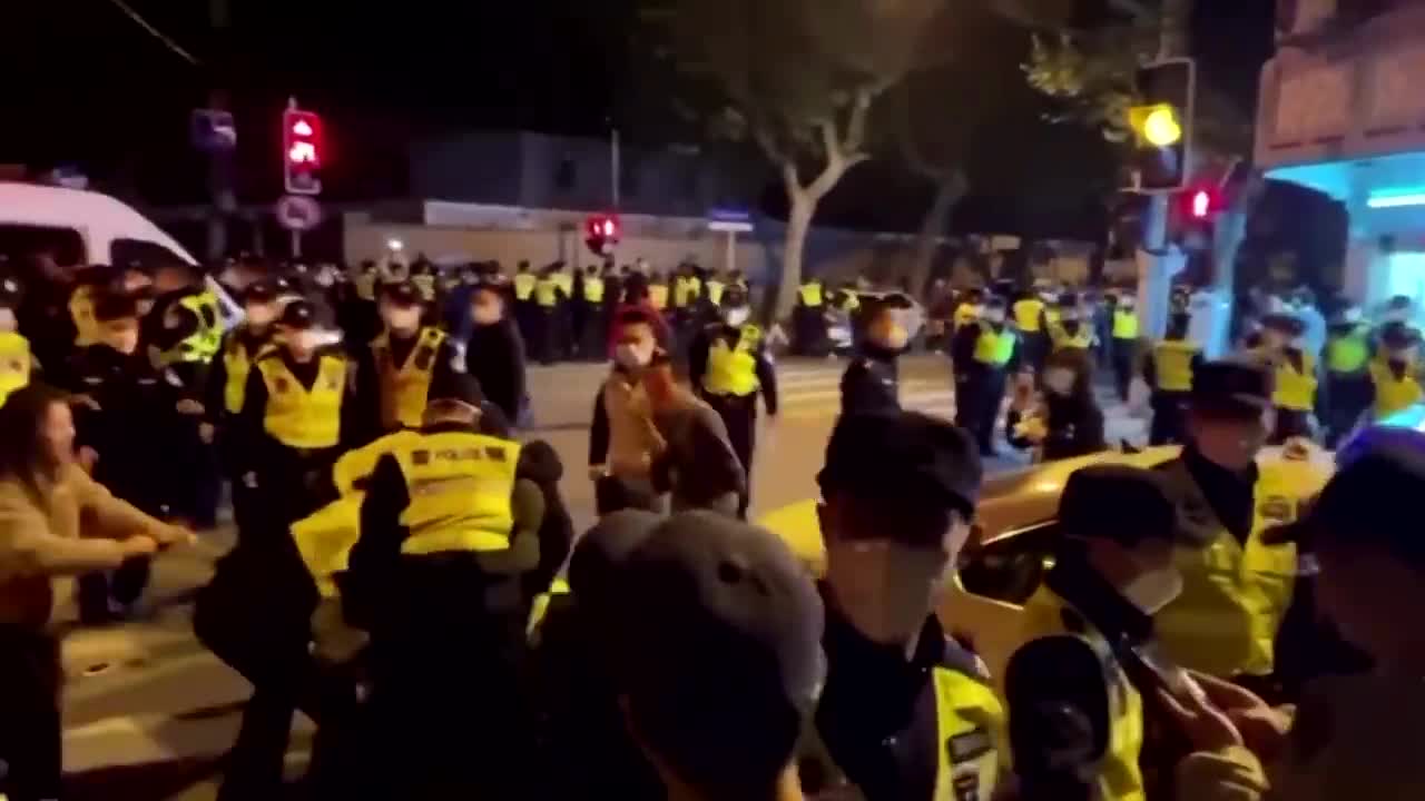 Clashes in Shanghai as COVID protests flare across China