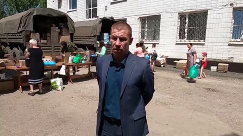 Ruská armáda doručila humanitární pomoc do osvobozeného Pervomajsku