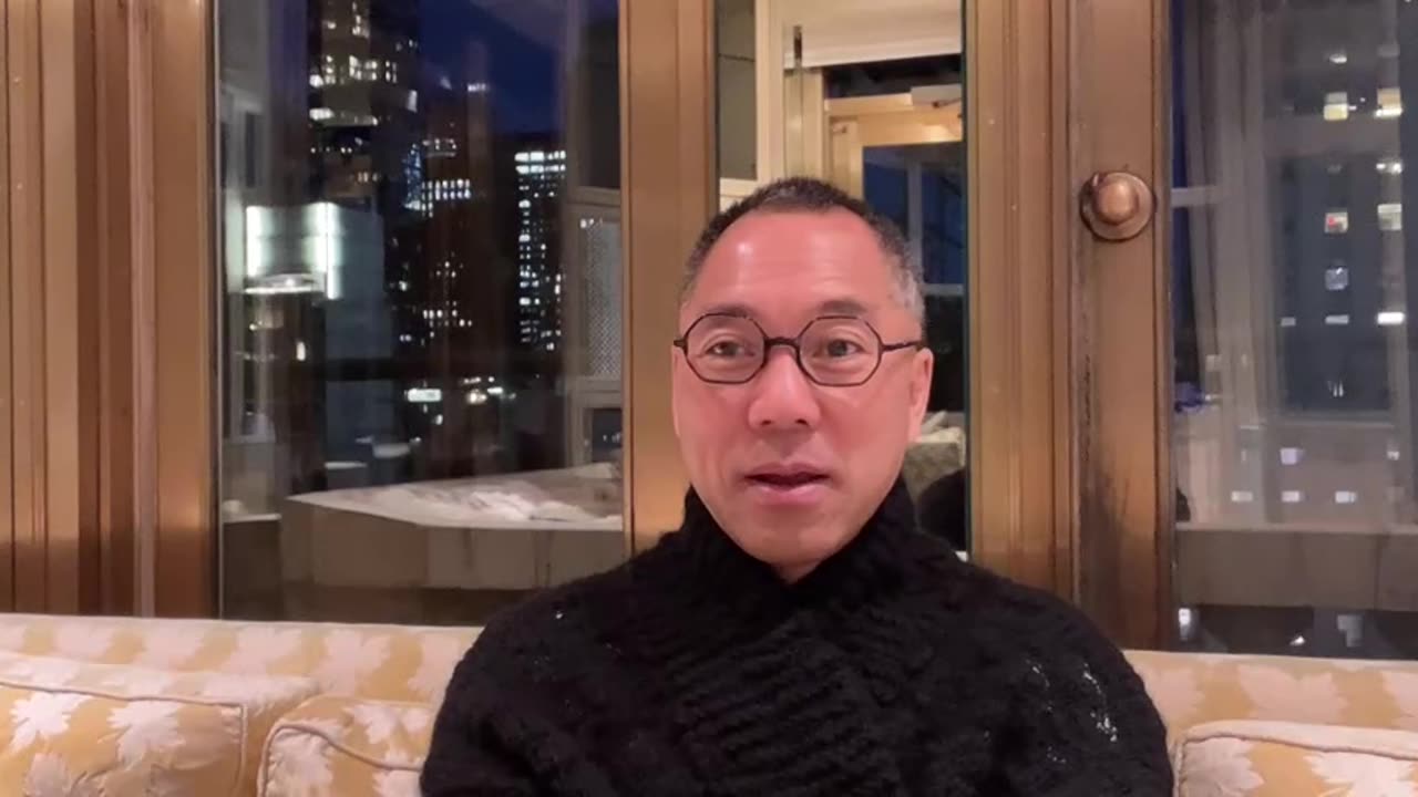 20221029文贵先生GETTR¹：尊敬的战友们好！非常的抱歉，昨天没有录制小视频，我一晚上几乎还没有睡觉——披头散发……先录制一段发出来，一切都已经开始！