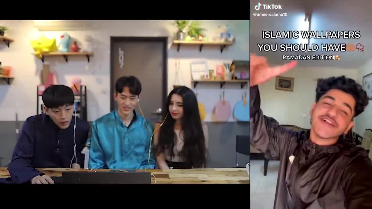 Korean Guys React TO EID TikToks