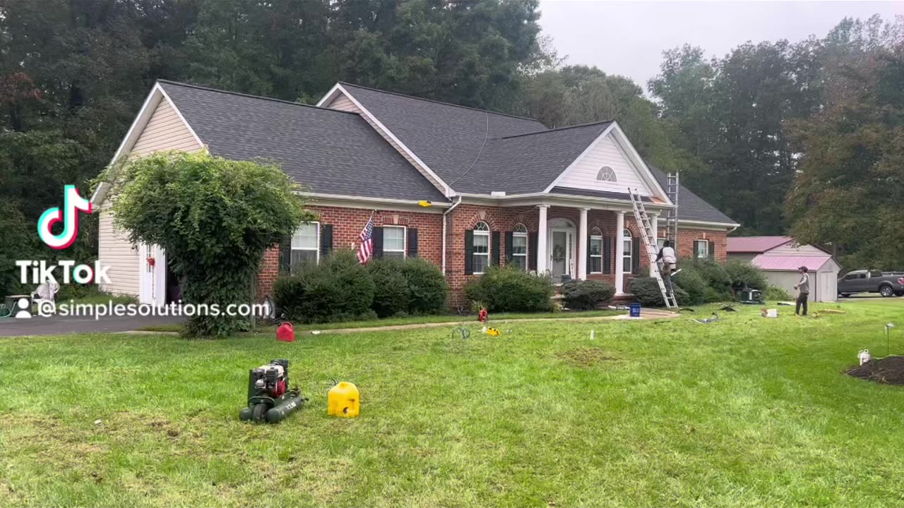 Finishing up Maryland new roof replacement
