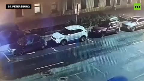 Electric scooter explodes while being ridden-St. Petersburg