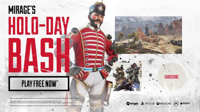 Apex Legends Mirage's Holo-Day Bash Event The Game Awards 2019