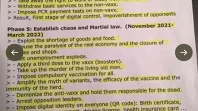 Mike Yeadon Timeline to Tyranny