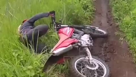 Funny moments in motorcycle trail riding