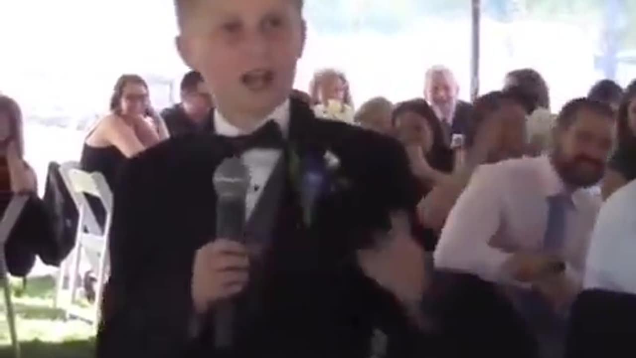 Kid Gives Best Man Speech