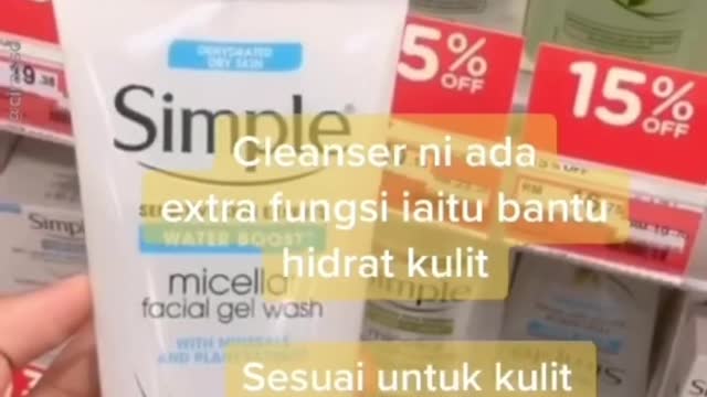 #pendidikankulit ✨Apa beza dua cleanser simple biru & hijau? 🤔