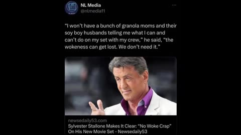 No 'woke crap' for Sylvester Stallone 👍