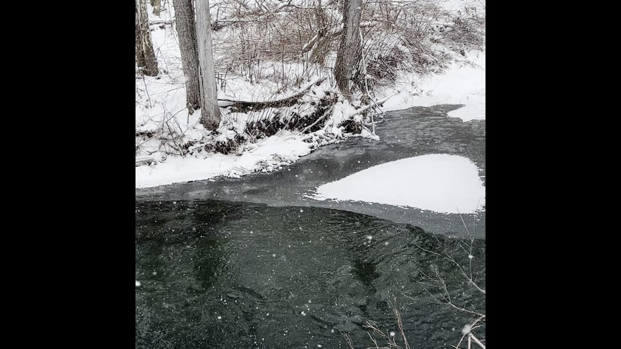 Relaxing Peaceful Melody Over Winter River Scenery Calm Meditation Music