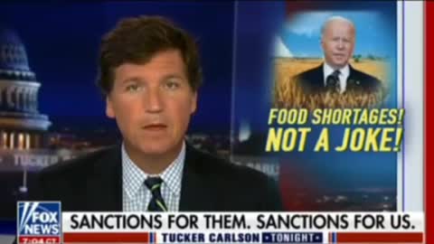 Tucker Carlson: Biden just told us we won't have enough food.
