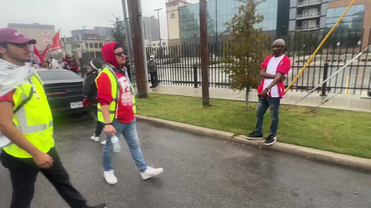 I crash a pro palestine protest in downtown san antonio tx