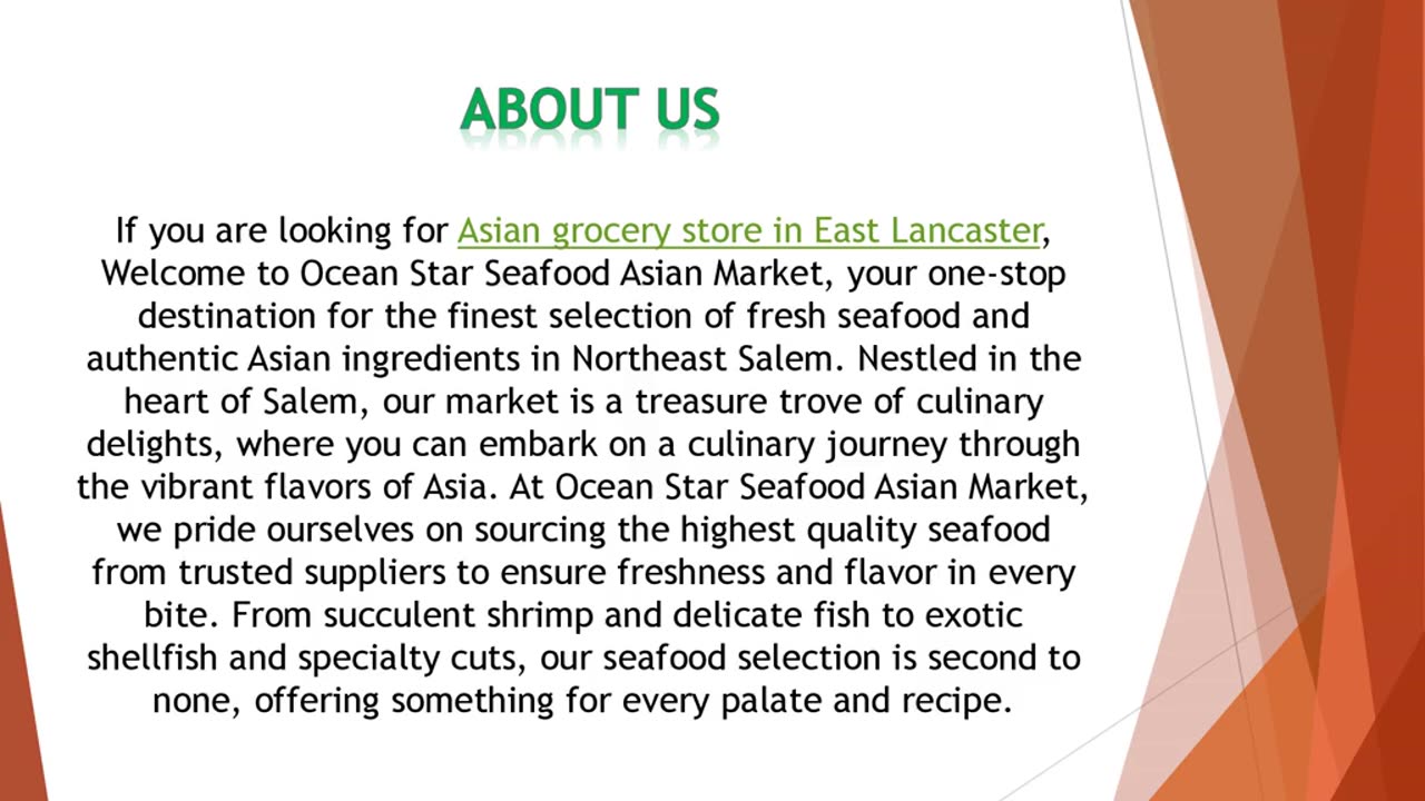 If you are looking for Asian grocery store in East Lancaster