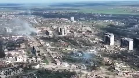 A BirdsEye View of the Ruins of Bakhmut