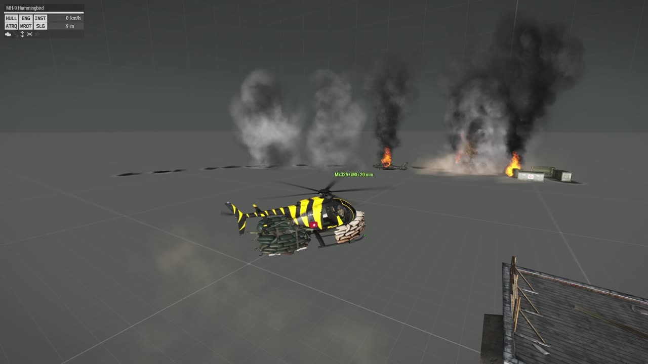 Arma 3 Hummingbird firing mortars