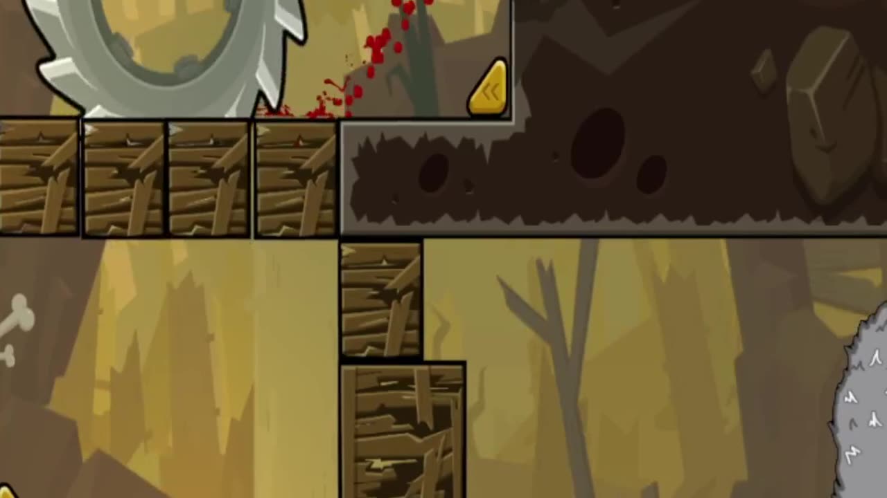 Nuevo nivel, cuchillas y acantilados #SuperMeatboyForever