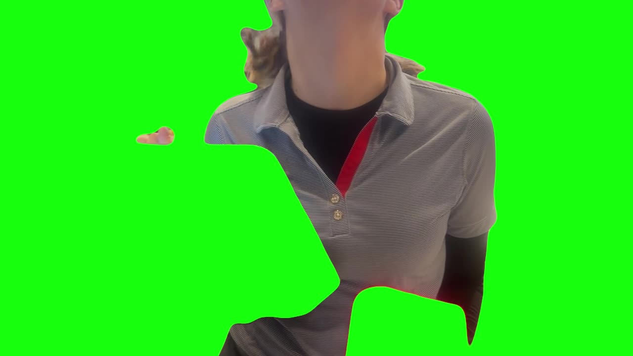 No Chick-fil-A Sauce Girl | Green Screen