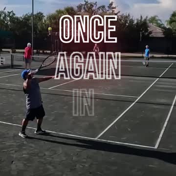 BACKHAND INTO THE OPEN COURT FOR THE WINNER!