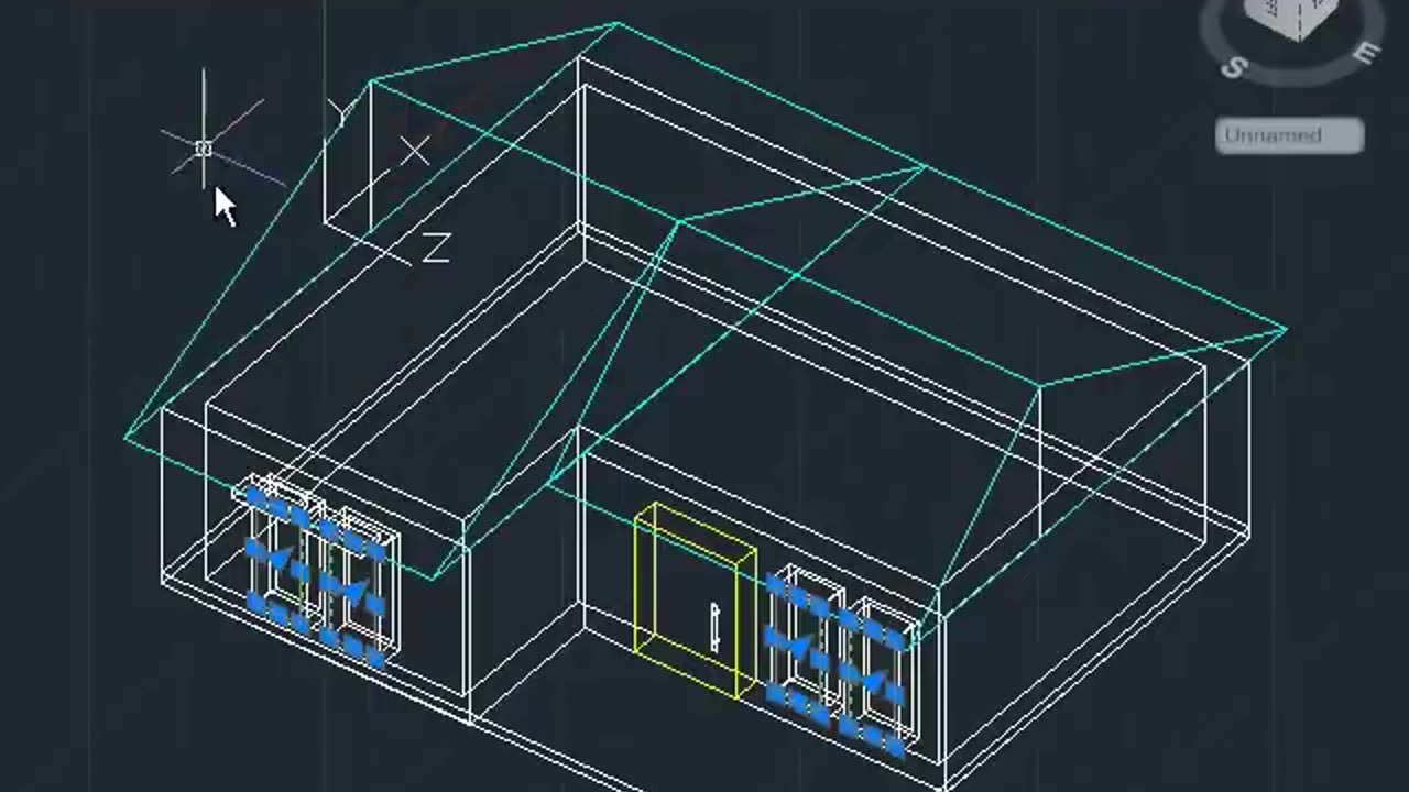 AutoCAD 3D House Modeling Tutorial Beginner (Basic)