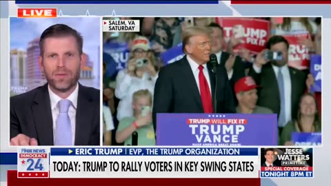 Eric Trump: My father's stamina right now is unmatched