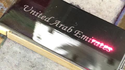 Laser marking on keychain