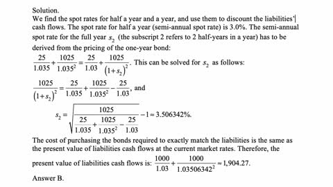 Exam FM exercise for March 11, 2022