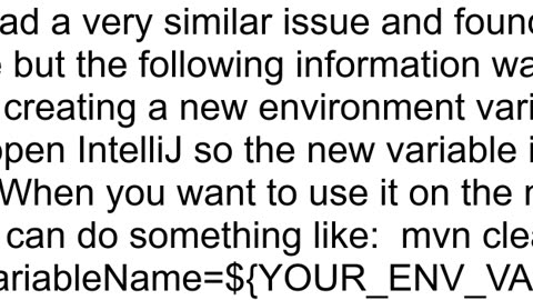 How can I make Intellj use my environment variables